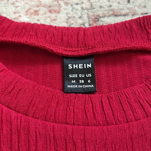 Red Ribbed Tank - Picture 2 of 3